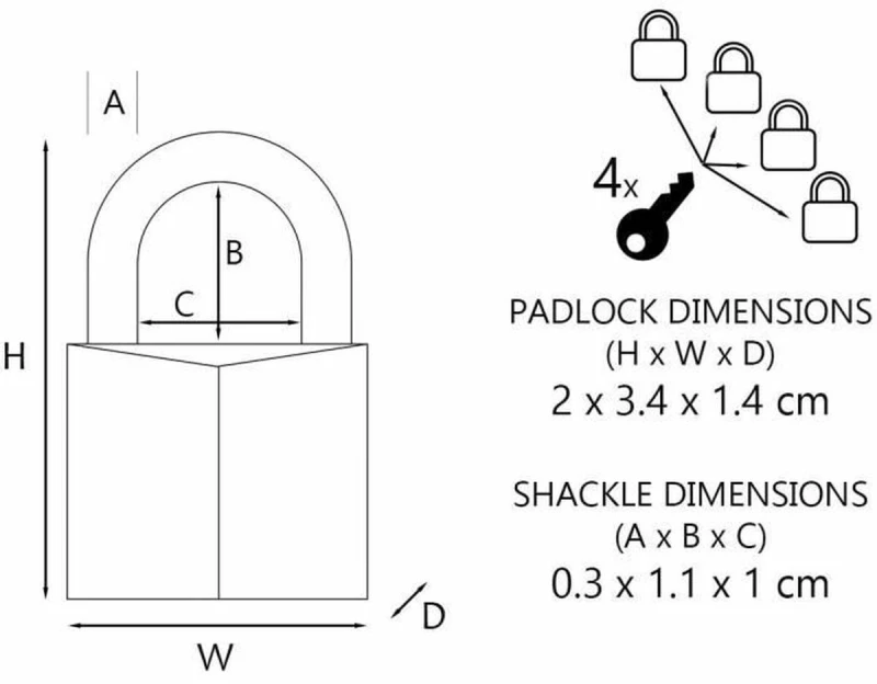 Λουκέτο για Aποσκευές Master Lock