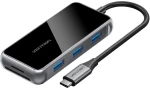 USB Hub Vention TFMHB Μαύρο/Ασημί
