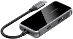 USB Hub Vention TFMHB Μαύρο/Ασημί
