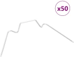 vidaXL Κλιπ Θερμοκηπίου 50 τεμ. Τύπος W Γαλβανισμένος Χάλυβας