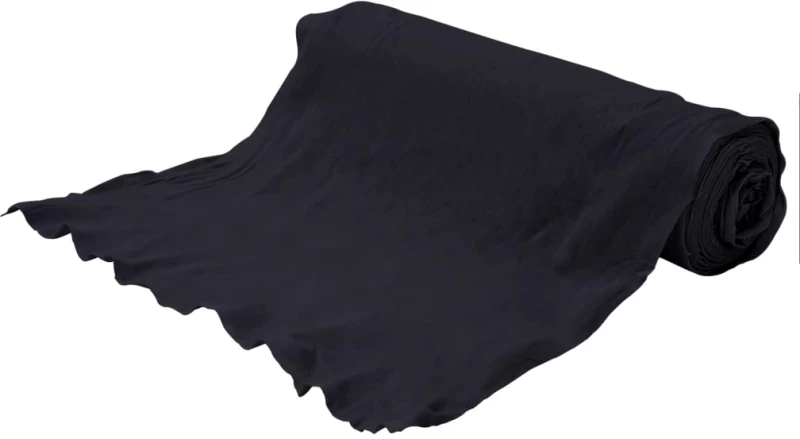 vidaXL Μεμβράνη με Γεωύφασμα Μαύρη 1 x 50 μ. Πολυεστερικές Ίνες
