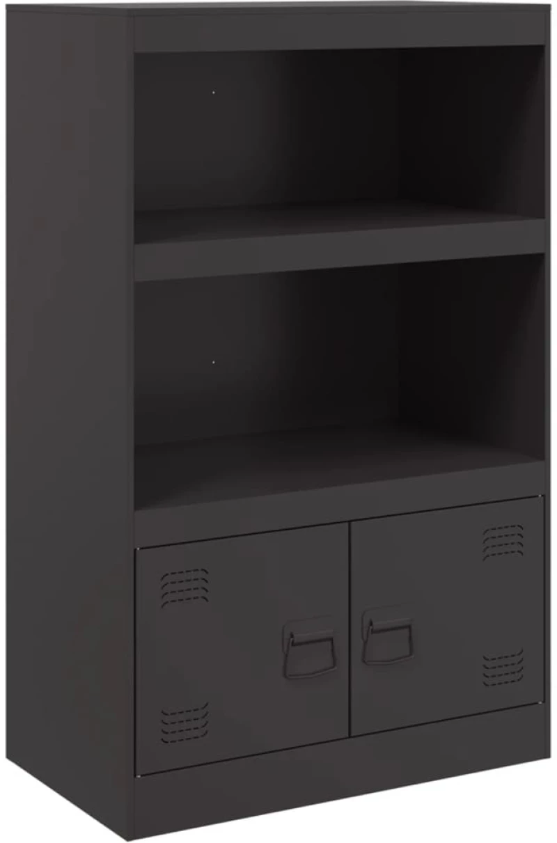vidaXL Ντουλάπι Μαύρο 67x39x107 εκ. από Ατσάλι