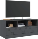 vidaXL Έπιπλο Τηλεόρασης Ανθρακί 99x39x44 εκ. από Χάλυβα