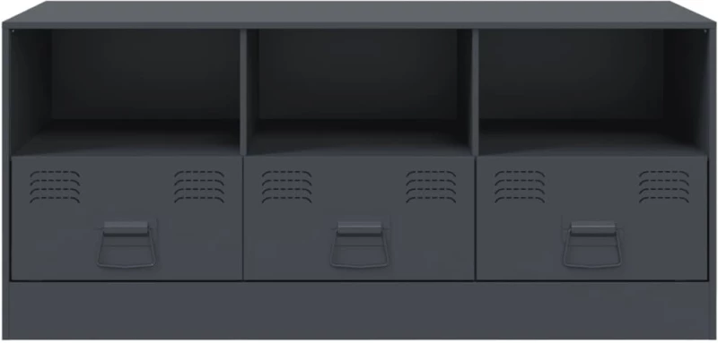 vidaXL Έπιπλο Τηλεόρασης Ανθρακί 99x39x44 εκ. από Χάλυβα