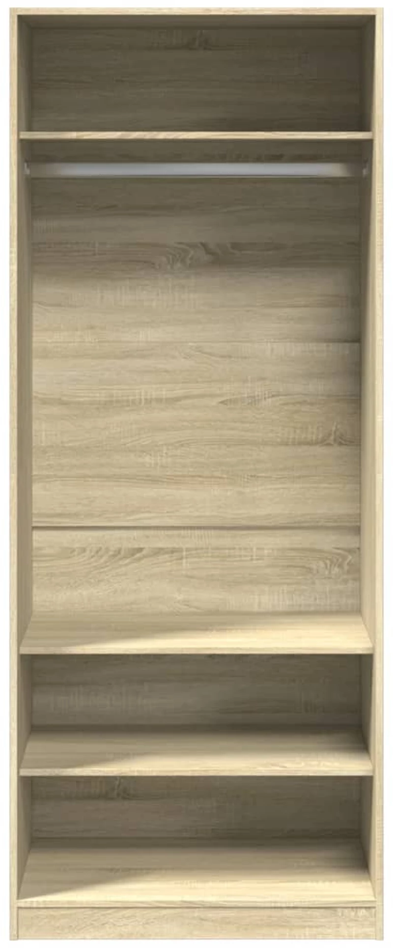 vidaXL Ντουλάπα Χρώμα Sonoma Δρυς 80x50x200 εκ. από Επεξ. Ξύλο