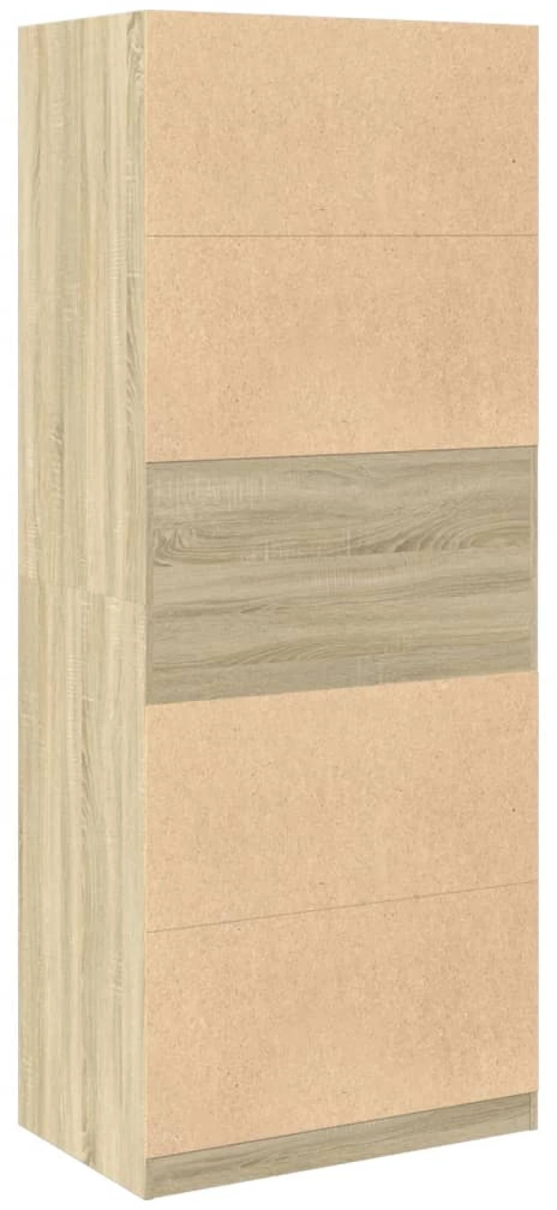 vidaXL Ντουλάπα Χρώμα Sonoma Δρυς 80x50x200 εκ. από Επεξ. Ξύλο