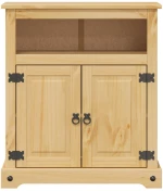 vidaXL Ντουλάπι Μπάνιου Corona 70x33x80 εκ. από Μασίφ Ξύλο Πεύκου