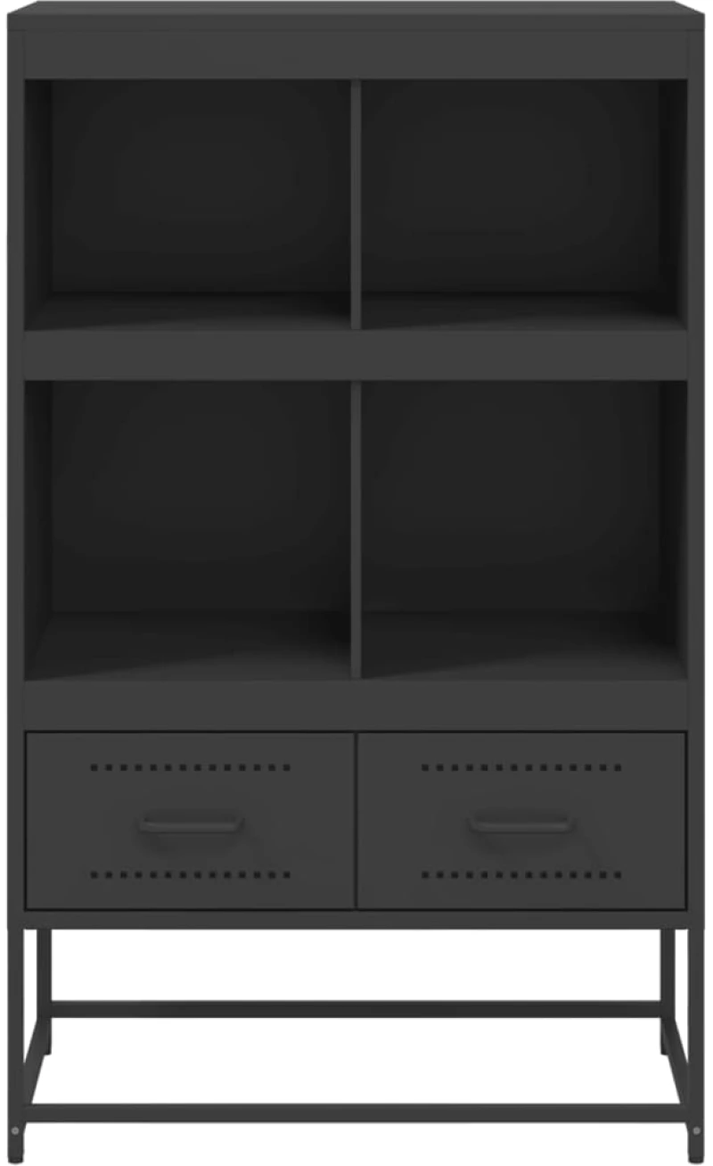 vidaXL Ντουλάπι Μαύρο 68x39x111,5 εκ. από Χάλυβα