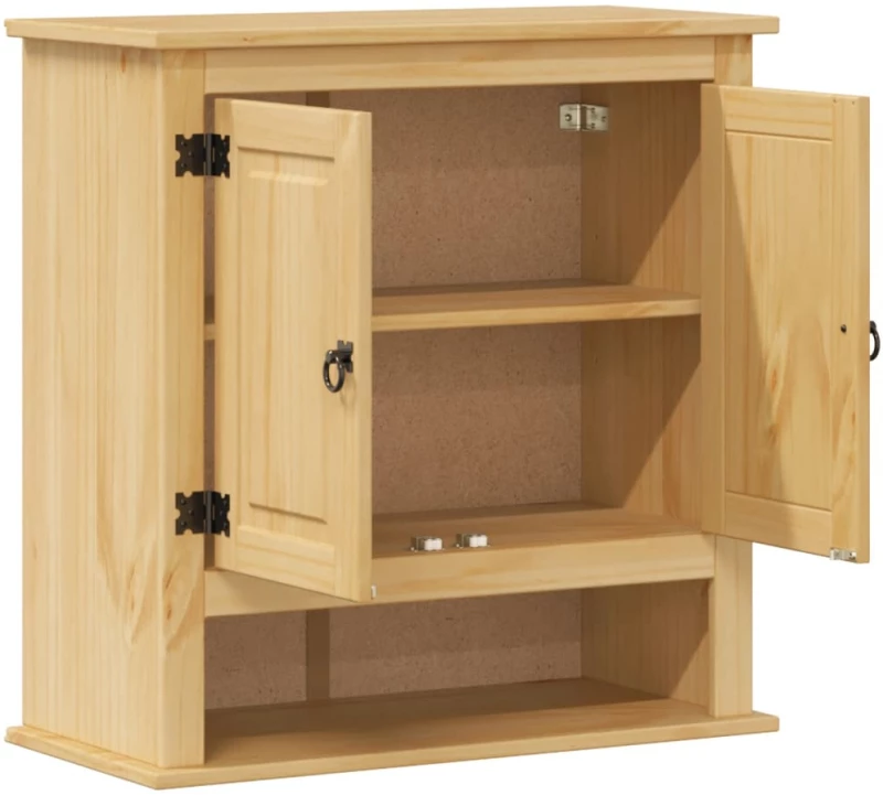 vidaXL Ντουλάπι Μπάνιου Επιτ. Corona 70x33x71,5εκ. Μασίφ Ξύλο Πεύκου