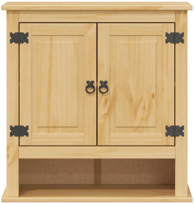 vidaXL Ντουλάπι Μπάνιου Επιτ. Corona 70x33x71,5εκ. Μασίφ Ξύλο Πεύκου