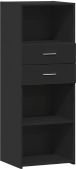 vidaXL Ντουλάπι Μαύρο 45x42,5x124 εκ. από Επεξεργασμένο Ξύλο