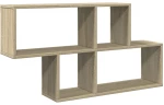 vidaXL Ράφι Τοίχου Sonoma Δρυς 100x20x53 εκ. από Επεξεργασμένο Ξύλο