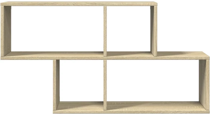 vidaXL Ράφι Τοίχου Sonoma Δρυς 100x20x53 εκ. από Επεξεργασμένο Ξύλο