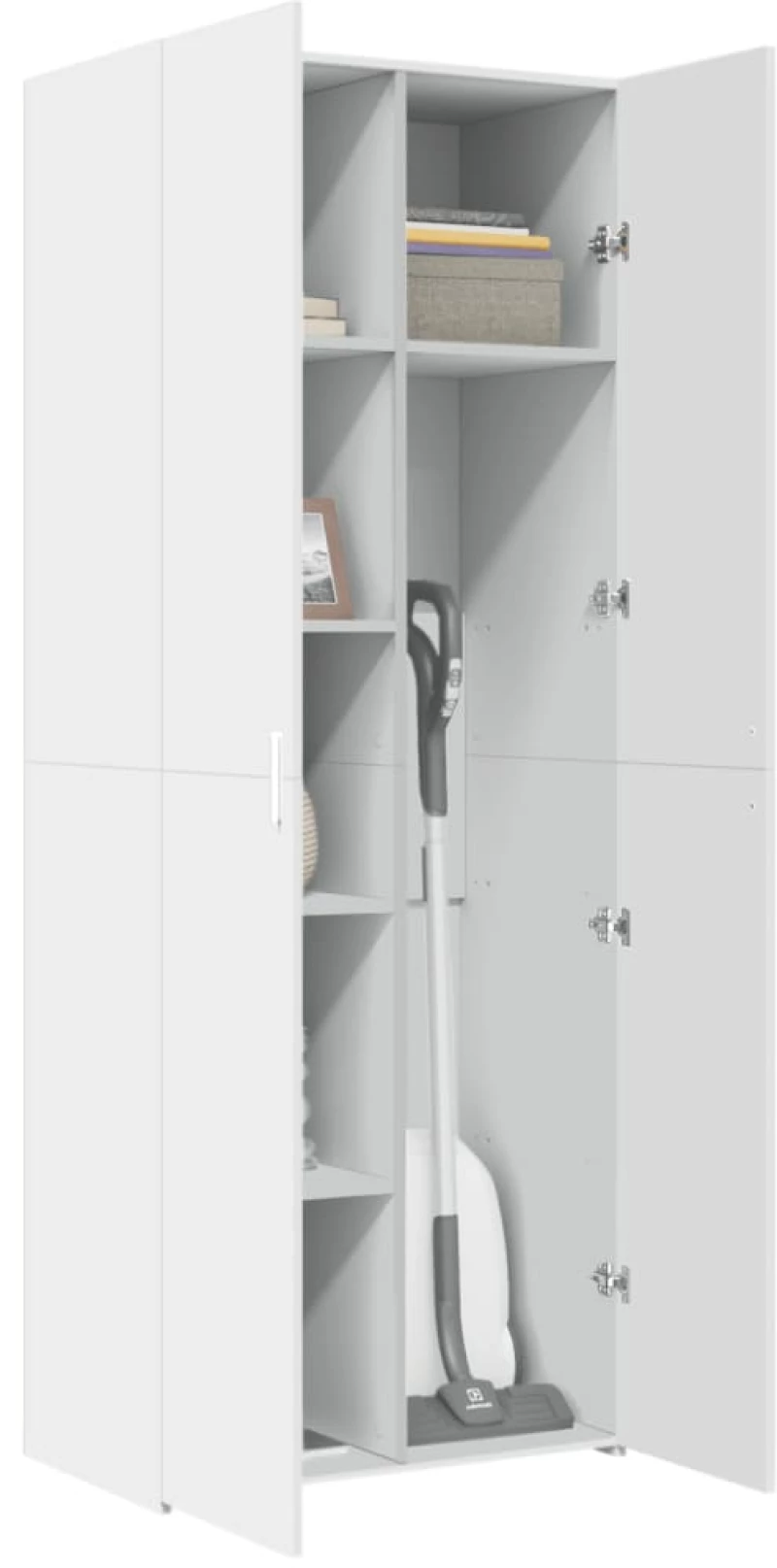 vidaXL Ντουλάπι Λευκό 70x42,5x185 εκ. Επεξεργασμένο Ξύλο