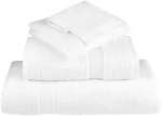 vidaXL Πετσέτες Μπάνιου Premium SOLUND 2 Τεμ Λευκές 100x150εκ 600γρ/μ²