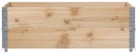 vidaXL Κολάρα Παλέτας 2 τεμ. 120x80 εκ. από Μασίφ Ξύλο Πεύκου