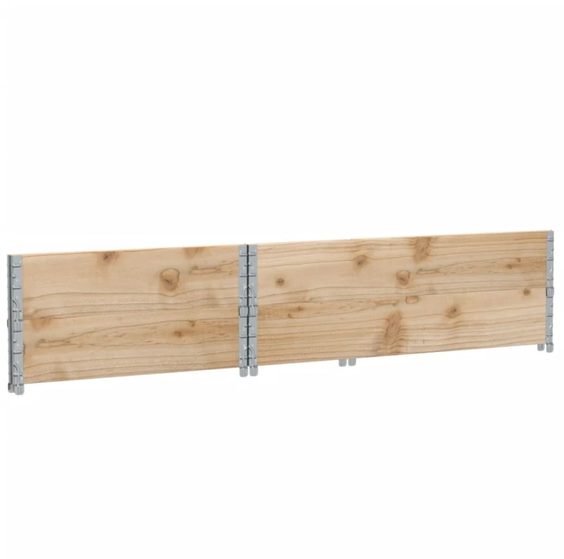 vidaXL Κολάρα Παλέτας 2 τεμ. 120x80 εκ. από Μασίφ Ξύλο Πεύκου