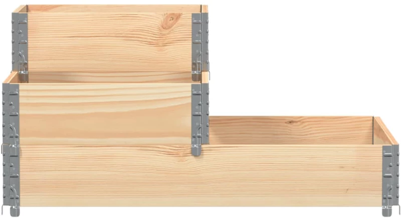 vidaXL Ζαρντινιέρα Υπερυψωμένη 3 Επιπέδων 120x80 εκ. Μασίφ Ξύλο Πεύκου