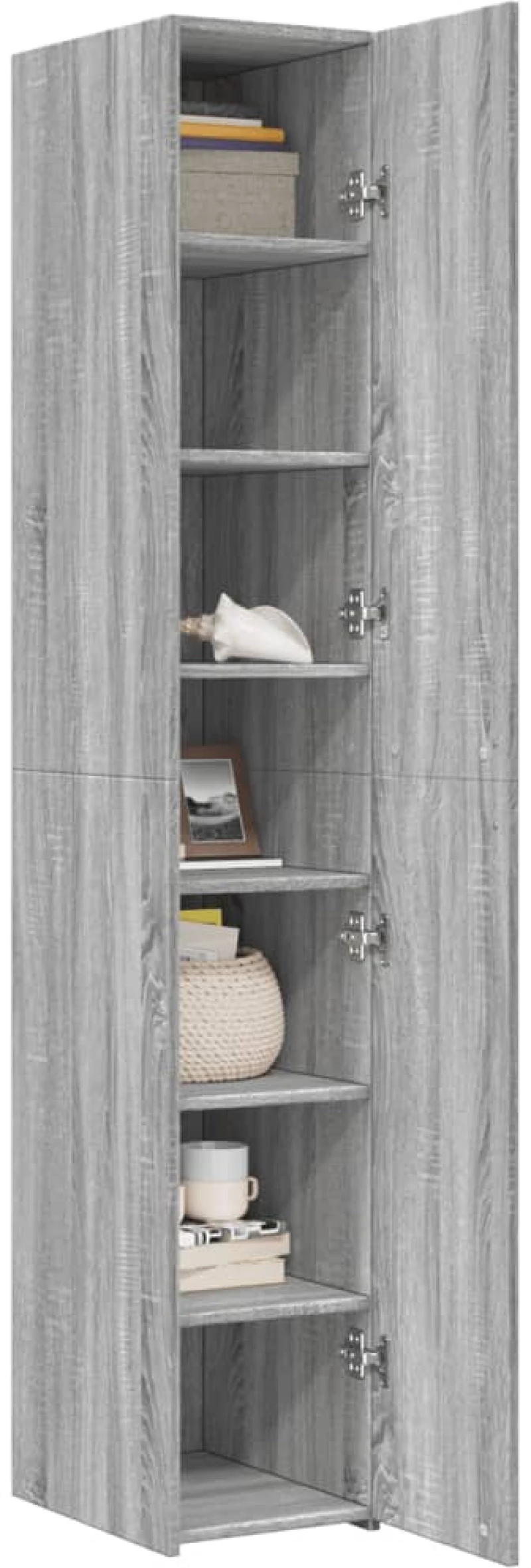 vidaXL Ντουλάπι Γκρι Sonoma 30x42,5x185 εκ. από Επεξεργασμένο Ξύλο