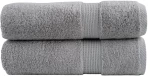 vidaXL Πετσέτες Μπάνιου Premium SOLUND 2 Τεμ Γκρι 100x150 εκ 600 γρ/μ²