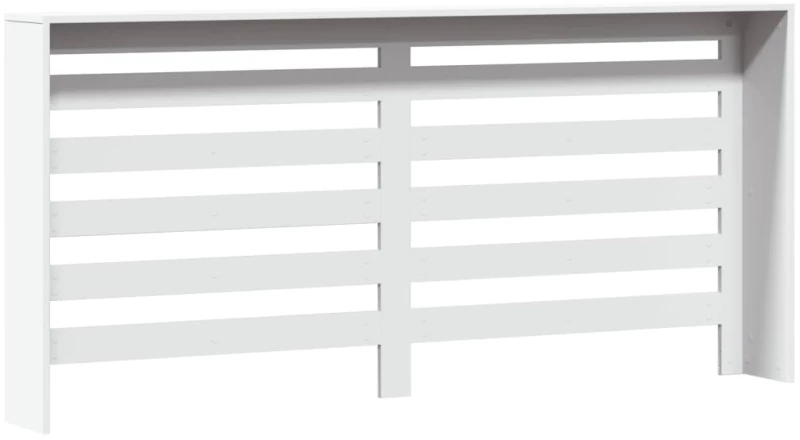 vidaXL Κάλυμμα Καλοριφέρ Λευκό 175x20x82 εκ. από Επεξεργασμένο Ξύλο