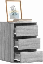 vidaXL Συρταριέρα Γκρι Sonoma 40x41x58 εκ. από Επεξεργ. Ξύλο