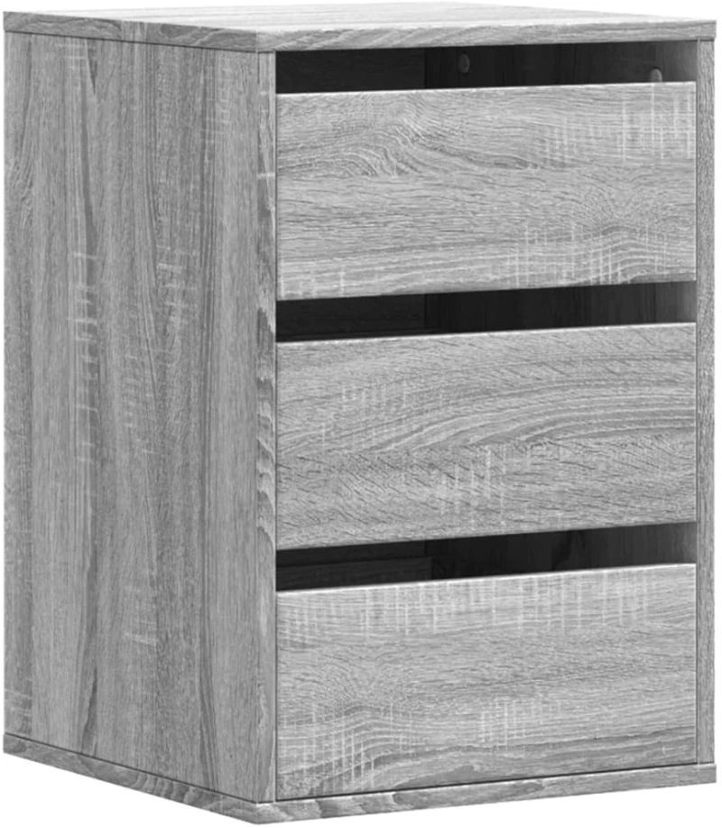vidaXL Συρταριέρα Γκρι Sonoma 40x41x58 εκ. από Επεξεργ. Ξύλο