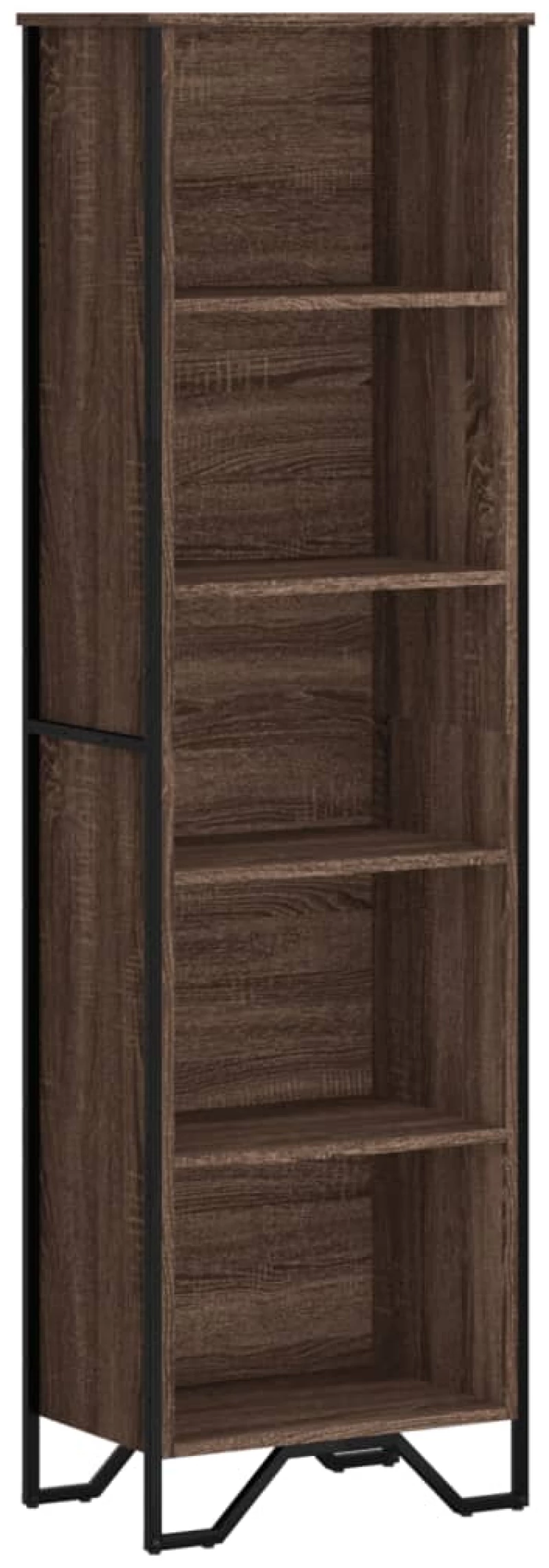 vidaXL Βιβλιοθήκη Καφέ Δρυς 50x31x169 εκ. από Επεξεργασμένο Ξύλο