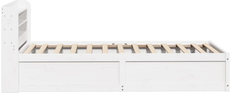 vidaXL Πλαίσιο Κρεβατιού Κεφαλάρι Λευκό 75x190εκ. Μασίφ Πεύκο