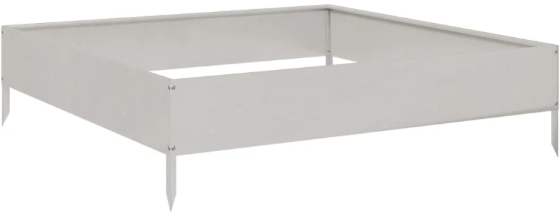 vidaXL Ζαρντινιέρα Υπερυψωμένη 100x100x26 εκ. από Ανοξείδωτο Ατσάλι
