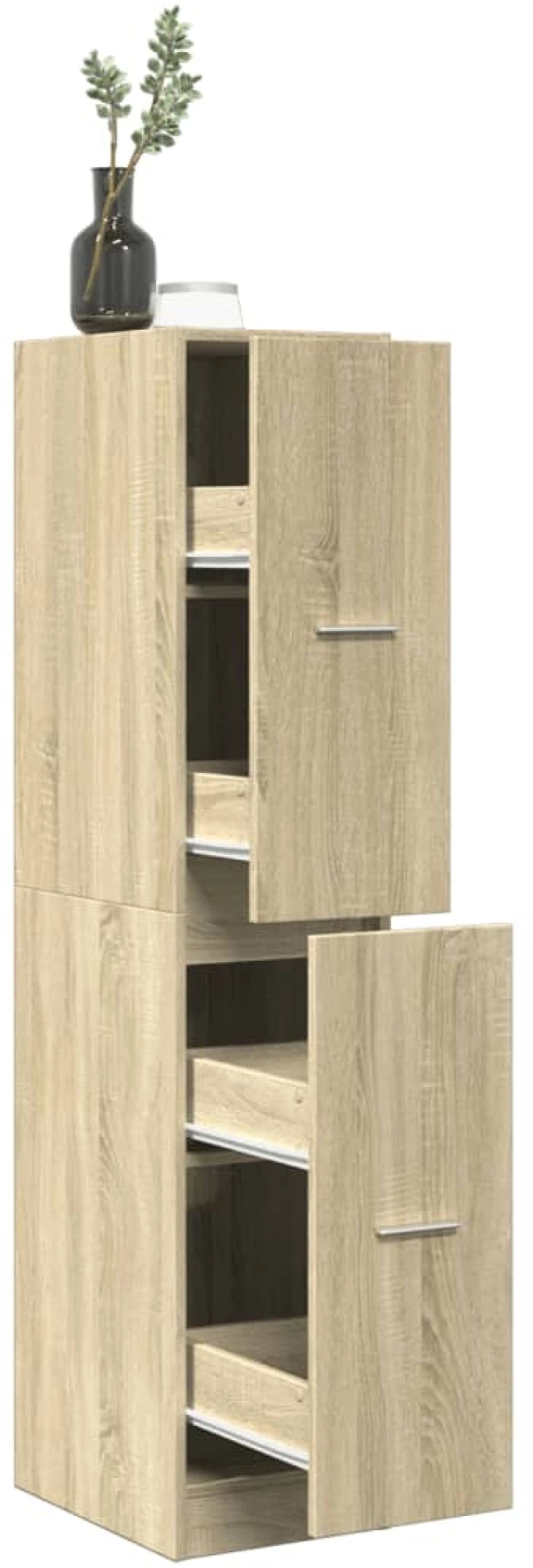 vidaXL Συρταριέρα Γενικής Χρήσης Sonoma Δρυς 30x41x144,5εκ Επεξ. Ξύλο