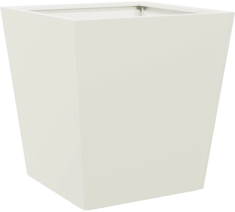 vidaXL Ζαρντινιέρα Λευκή 40 x 40 x 40 εκ. από Ατσάλι