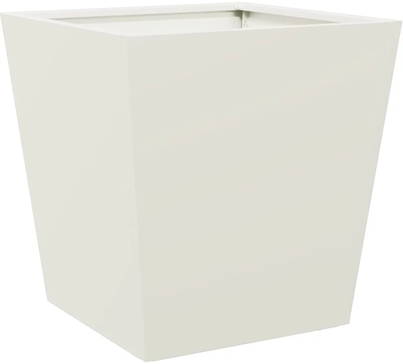 vidaXL Ζαρντινιέρα Λευκή 40 x 40 x 40 εκ. από Ατσάλι