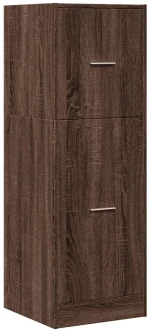 vidaXL Συρταριέρα Γενικής Χρήσης Καφέ Δρυς 40x41x118 εκ. Επεξ. Ξύλο