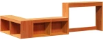 vidaXL Κομοδίνο με Γραφείο 222x122x75 εκ. από Μασίφ Ξύλο Πεύκου