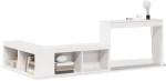 vidaXL Κομοδίνο με Γραφείο Λευκό 232x122x75 εκ. από Μασίφ Ξύλο Πεύκου