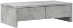 vidaXL Βάση Οθόνης με Συρτάρια Γκρι Σκυρ. 50x27x15 εκ. Επεξεργ. Ξύλο