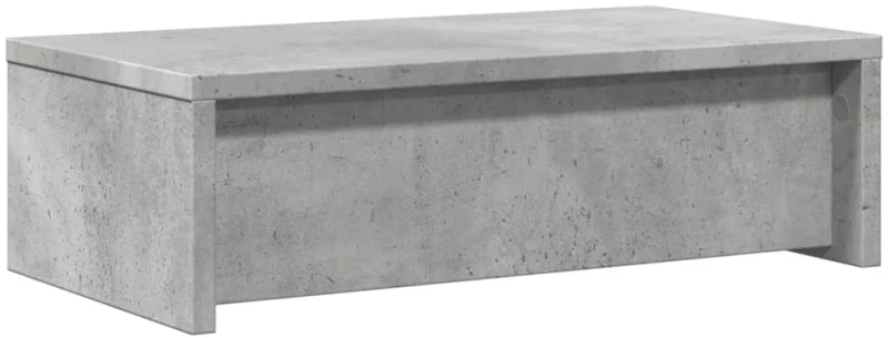 vidaXL Βάση Οθόνης με Συρτάρια Γκρι Σκυρ. 50x27x15 εκ. Επεξεργ. Ξύλο