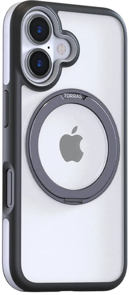 Case Torras Ostand R Fusion dla iPhone 16 Plus (Czarne)