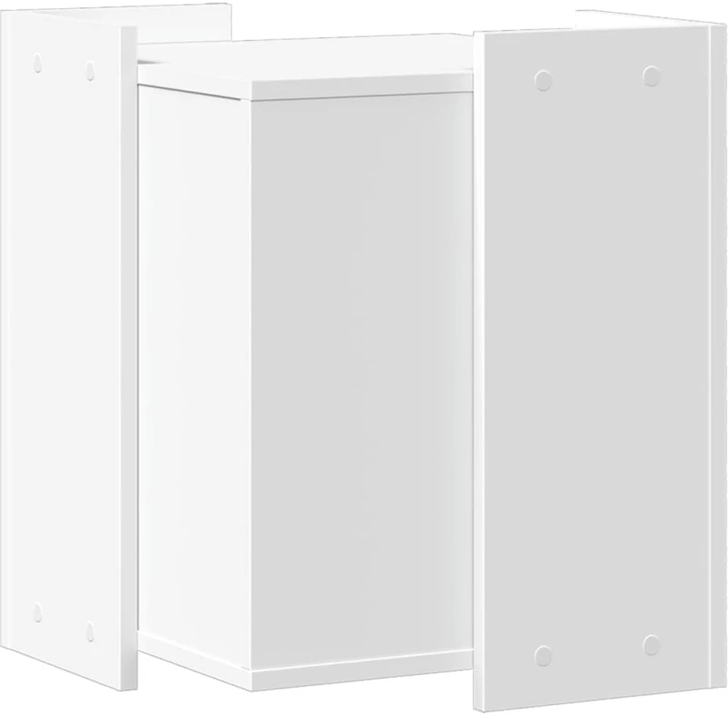 vidaXL Τουαλέτα Γάτας Περίφραξη Λευκό 42x42x51 εκ. Επεξεργασμ. Ξύλο