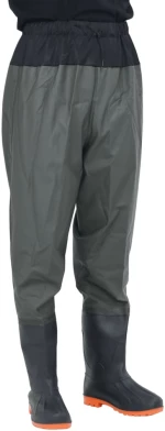 vidaXL Waist Waders με μπότες σκούρο πράσινο μέγεθος 45