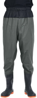 vidaXL Waist Waders με μπότες σκούρο πράσινο μέγεθος 45