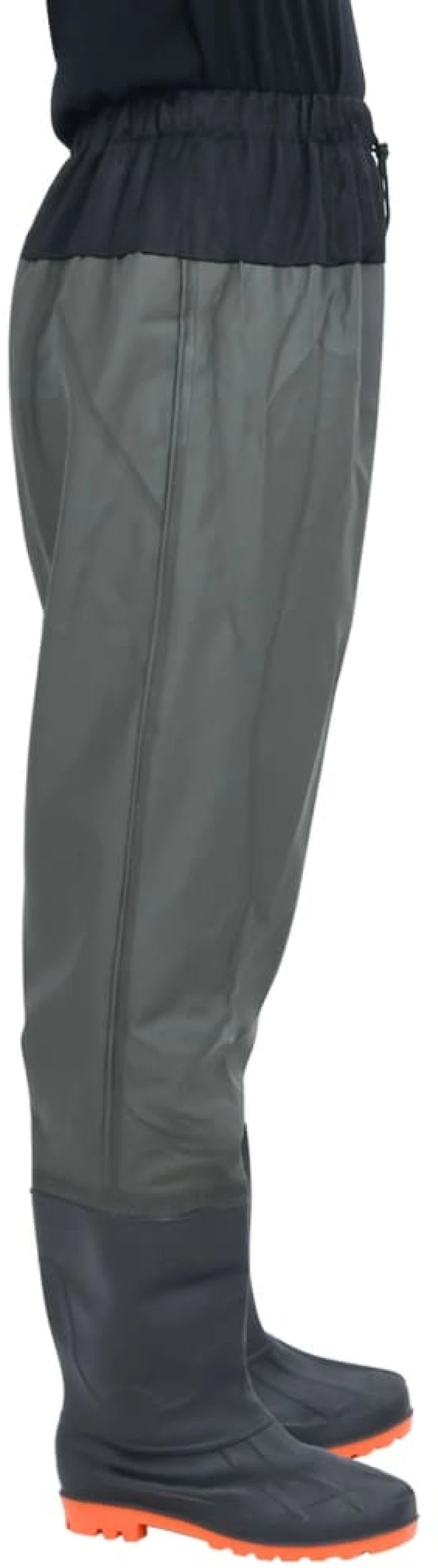 vidaXL Waist Waders με μπότες σκούρο πράσινο μέγεθος 45