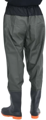 vidaXL Waist Waders με μπότες σκούρο πράσινο μέγεθος 45