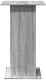 vidaXL Τραπέζι Μπαρ με Ράφια Γκρι Sonoma 60x60x102 εκ. Επεξ. Ξύλο