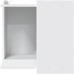 vidaXL Τουαλέτα Γάτας Περίφραξη Λευκό 53x53x51 εκ. Επεξεργασμ. Ξύλο