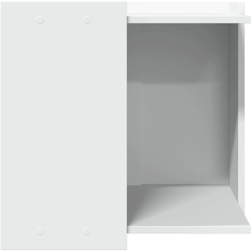 vidaXL Τουαλέτα Γάτας Περίφραξη Λευκό 53x53x51 εκ. Επεξεργασμ. Ξύλο