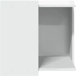vidaXL Τουαλέτα Γάτας Περίφραξη Λευκό 53x53x51 εκ. Επεξεργασμ. Ξύλο