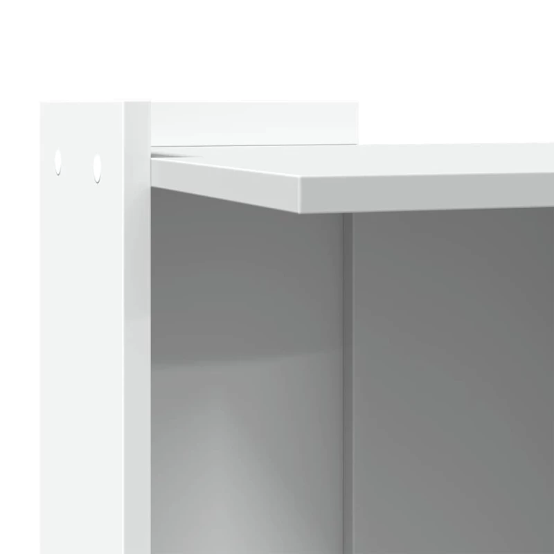 vidaXL Τουαλέτα Γάτας Περίφραξη Λευκό 53x53x51 εκ. Επεξεργασμ. Ξύλο