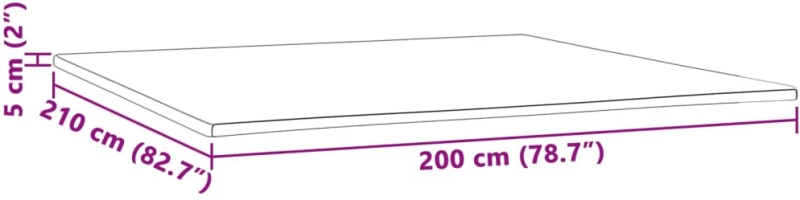 vidaXL Ανώστρωμα 200x210x5 εκ.